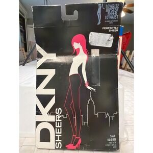 DKNY Sheers Lowrise Hipster Sheer To Waist Tights Black 20 Denier 0B732 Small